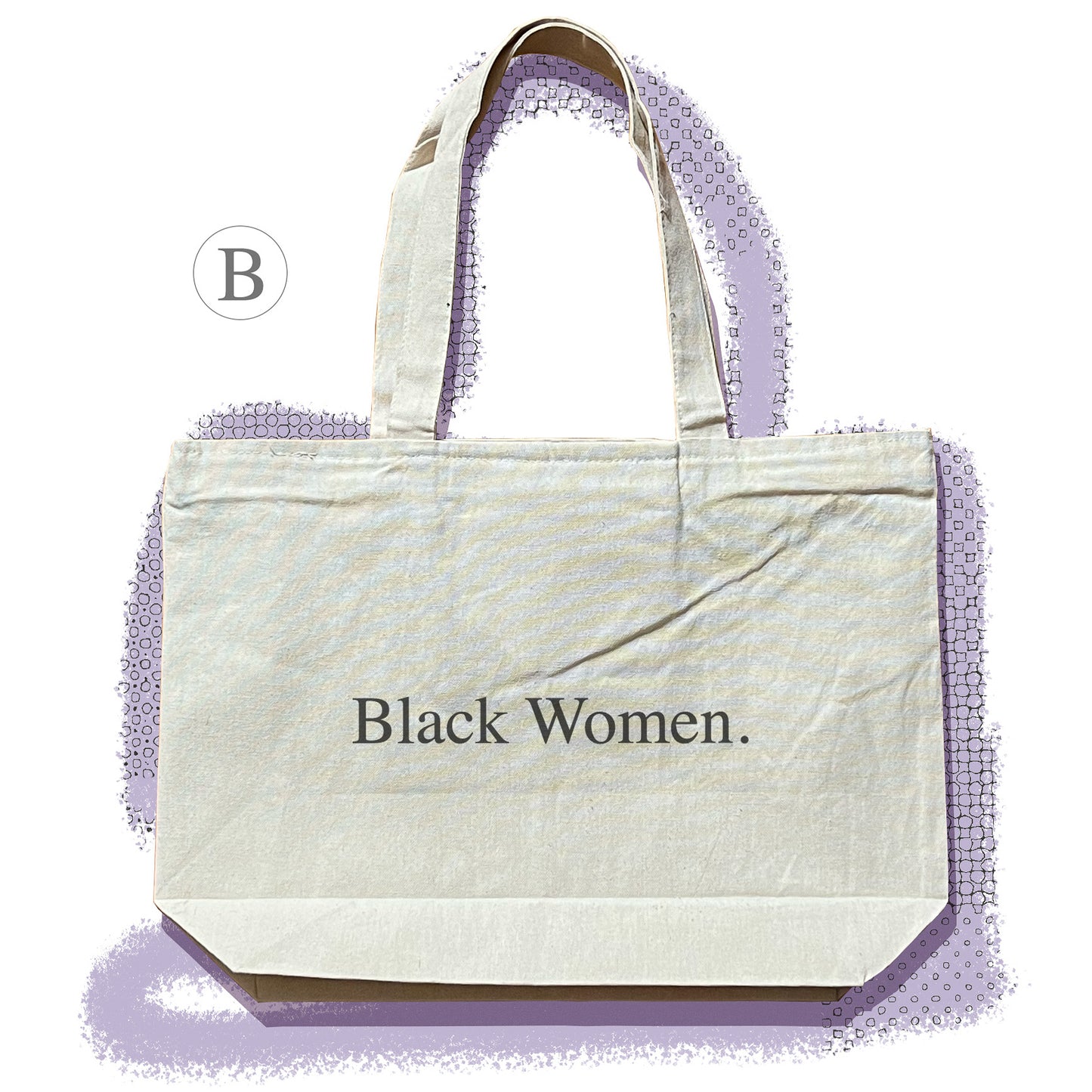 "Black Women" Tote Bag in Tan